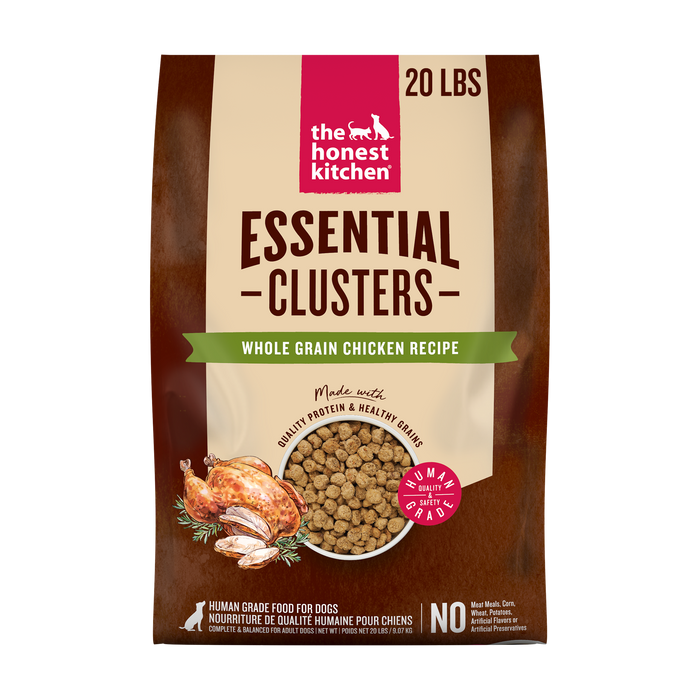 The Honest Kitchen Essentials Whole Food Clusters Whole Grain Chicken Recipe Dry Dog Food