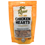 OC Raw Chicken Hearts Freeze Dried Dog Treats, 4oz