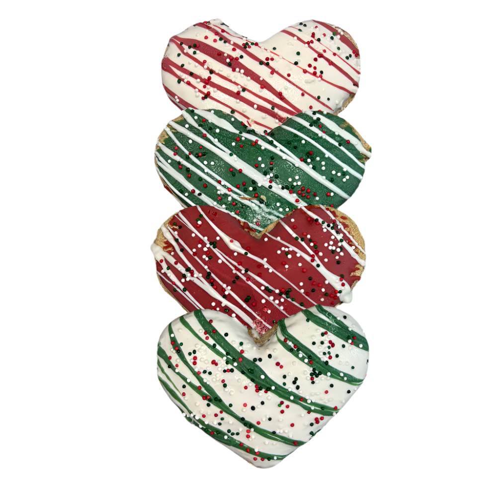 K9 Granola Factory Donut Shop Gourmet Cookies For Dogs, Christmas 4pk