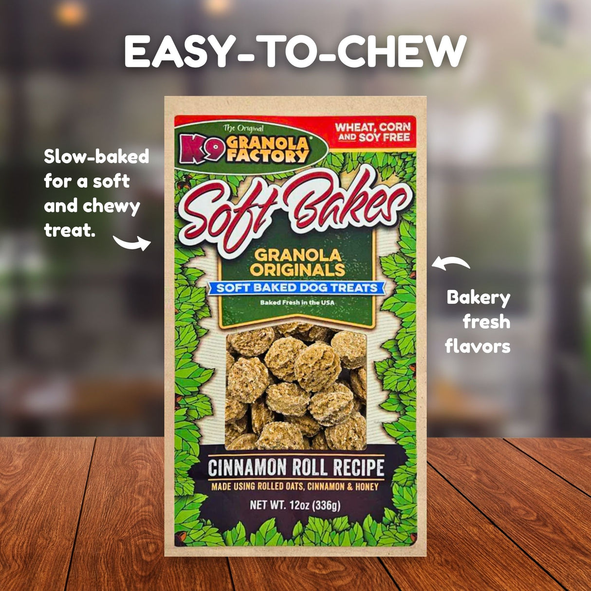 K9 Granola Factory Soft Bakes Dog Treats - Cinnamon Roll