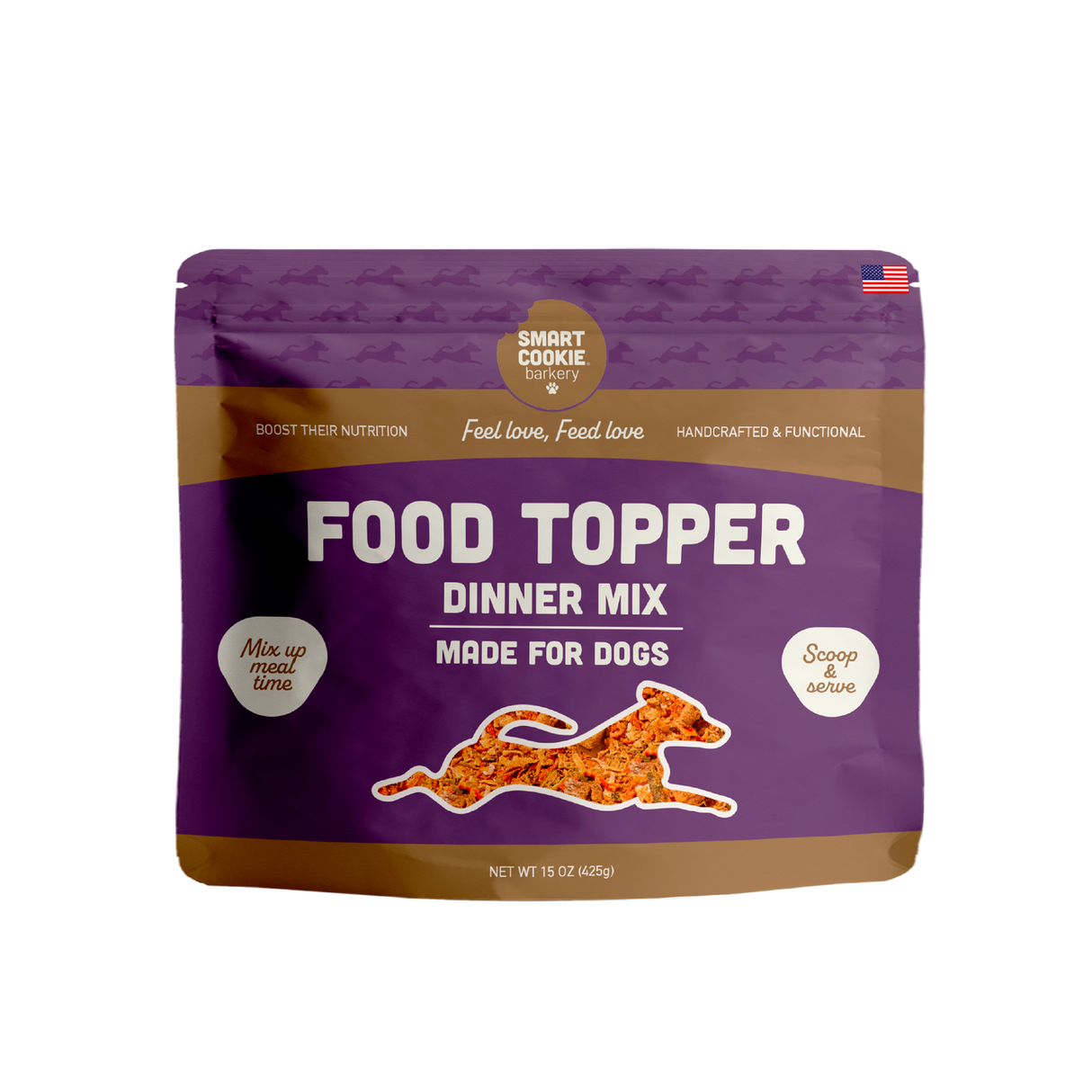 Smart Cookie Barkery Beef Dinner Food Topper For Dogs, 15oz