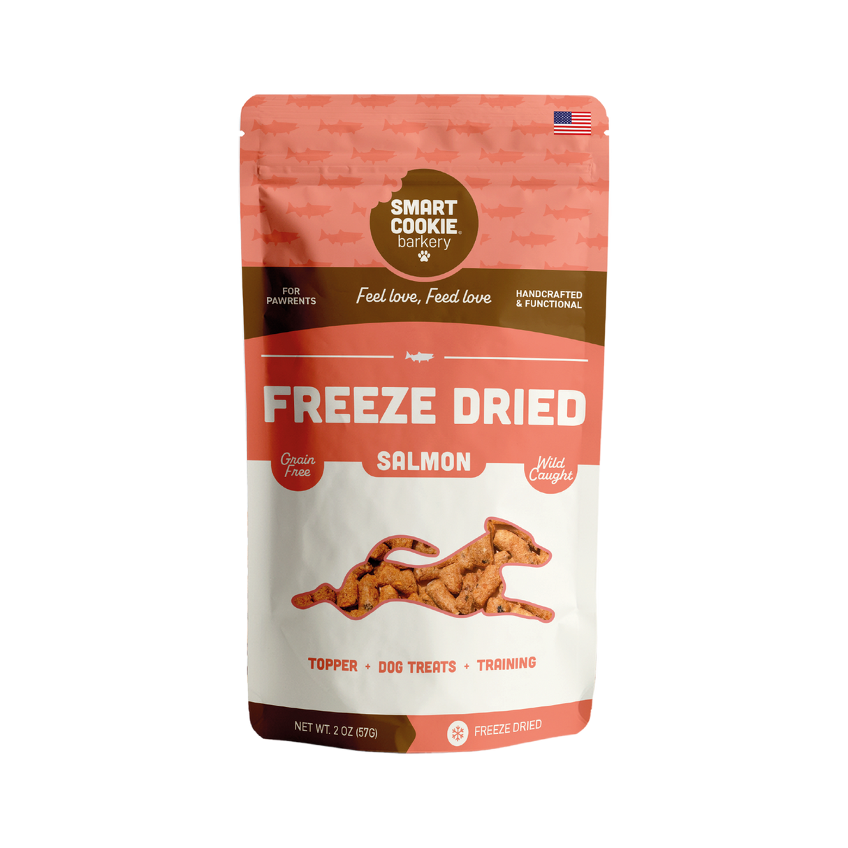 Smart Cookie Barkery Freeze Dried Salmon Bites Dog Treats, 3oz