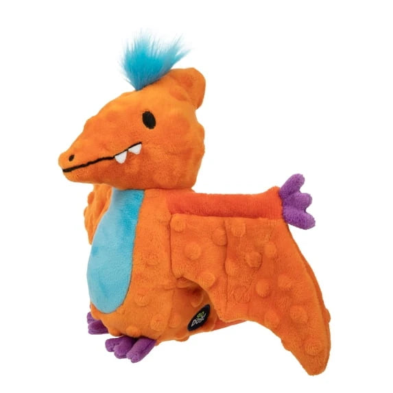 goDog Pterodactyl Durable Plush Dog Toy