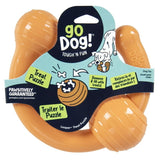 goDog Squeaks Durable Interactive Dog Toy, Looper
