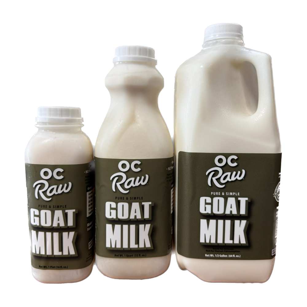 OC Raw Frozen Goats Milk For Dogs and Cats
