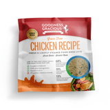 Goodness Gracious Human Grade Synthetic Free Chicken Recipe Gently Cooked Frozen Dog Food