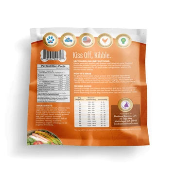 Goodness Gracious Human Grade Synthetic Free Chicken Recipe Gently Cooked Frozen Dog Food