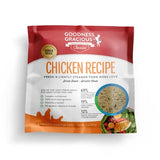 Goodness Gracious Human Grade Synthetic Free Chicken Recipe Gently Cooked Frozen Dog Food
