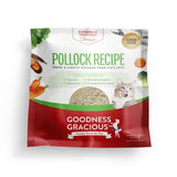 Goodness Gracious Human Grade Synthetic Free Pollock Recipe Gently Cooked Frozen Cat Food, 10ct/10lb Case