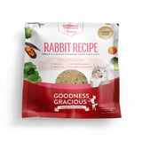 Goodness Gracious Human Grade Synthetic Free Rabbit Recipe Gently Cooked Frozen Cat Food, 5ct/10lb Case