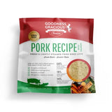 Goodness Gracious Human Grade Synthetic Free Pork with Salmon Recipe Gently Cooked Frozen Dog Food