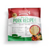 Goodness Gracious Human Grade Synthetic Free Pork with Salmon Recipe Gently Cooked Frozen Dog Food