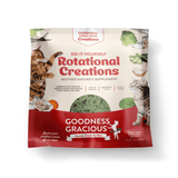 Goodness Gracious Human Grade Synthetic Free DIY Rotational Creation Gently Cooked Frozen Cat Food, 16ct/10lb Case
