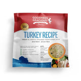 Goodness Gracious Human Grade Synthetic Free Turkey Recipe Gently Cooked Frozen Dog Food