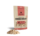 Vital Essentials Freeze-Dried Chicken Breast Dog Treats, 2.1oz