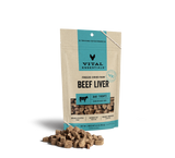 Vital Essentials Freeze-Dried Beef Liver Dog Treats, 2.1-oz Bag