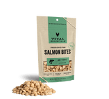 Vital Essentials Freeze-Dried Salmon Bites Dog Treats, 2.5-oz bag
