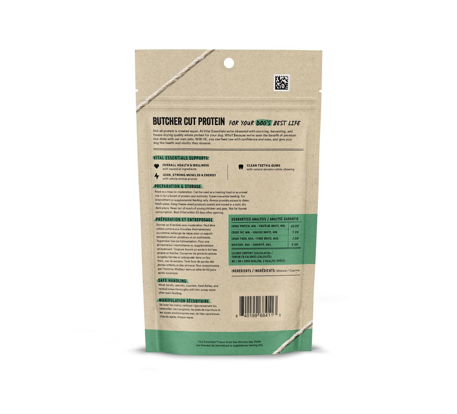 Vital Essentials Freeze-Dried Minnow Dog Treats