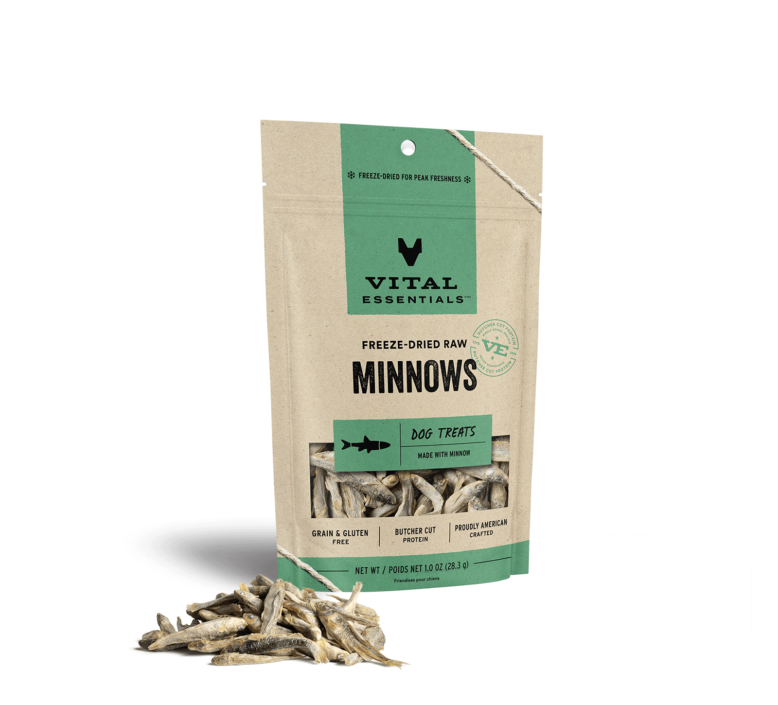 Vital Essentials Freeze-Dried Minnow Dog Treats