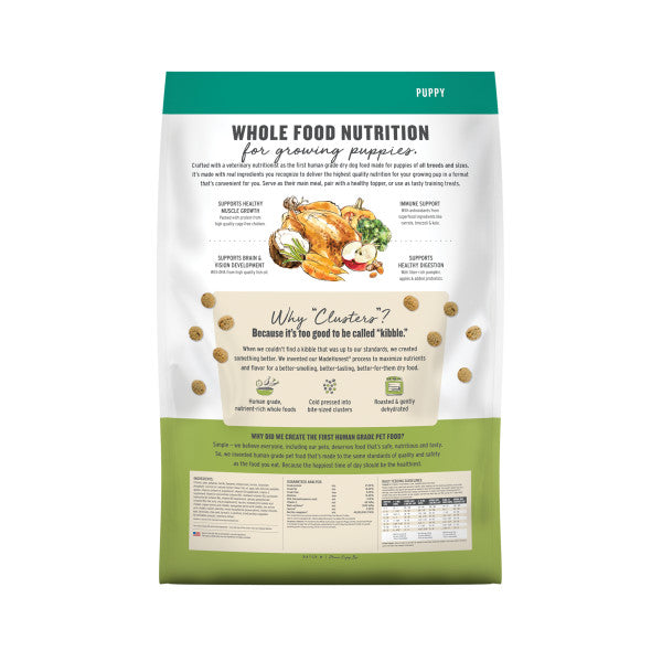 The Honest Kitchen Gourmet Whole Food Clusters Puppy Grain Free Chicken & Superfoods Recipe Dry Dog Food