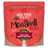 Cloud Star Wag More Bark Less Meat Balls Grain Free Soft & Chewy Dog Treats with Real Beef, 14oz