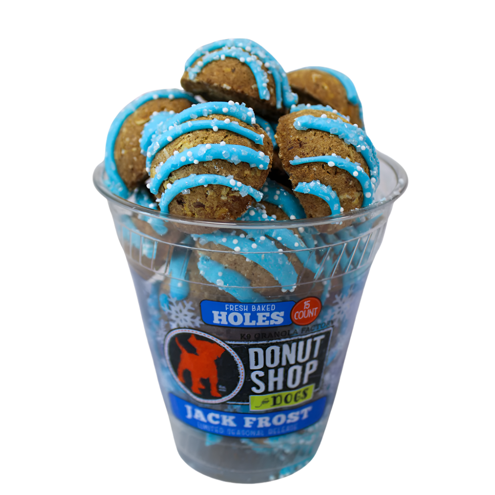 K9 Granola Factory Donut Shop Donut Holes For Dogs, Jack Frost Recipe 15ct
