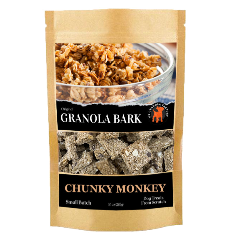 K9 Granola Factory Granola Bark Dog Treats, Chunky Monkey 10oz