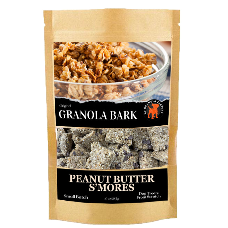 K9 Granola Factory Granola Bark Dog Treats, Peanut Butter S'mores Recipe 10oz
