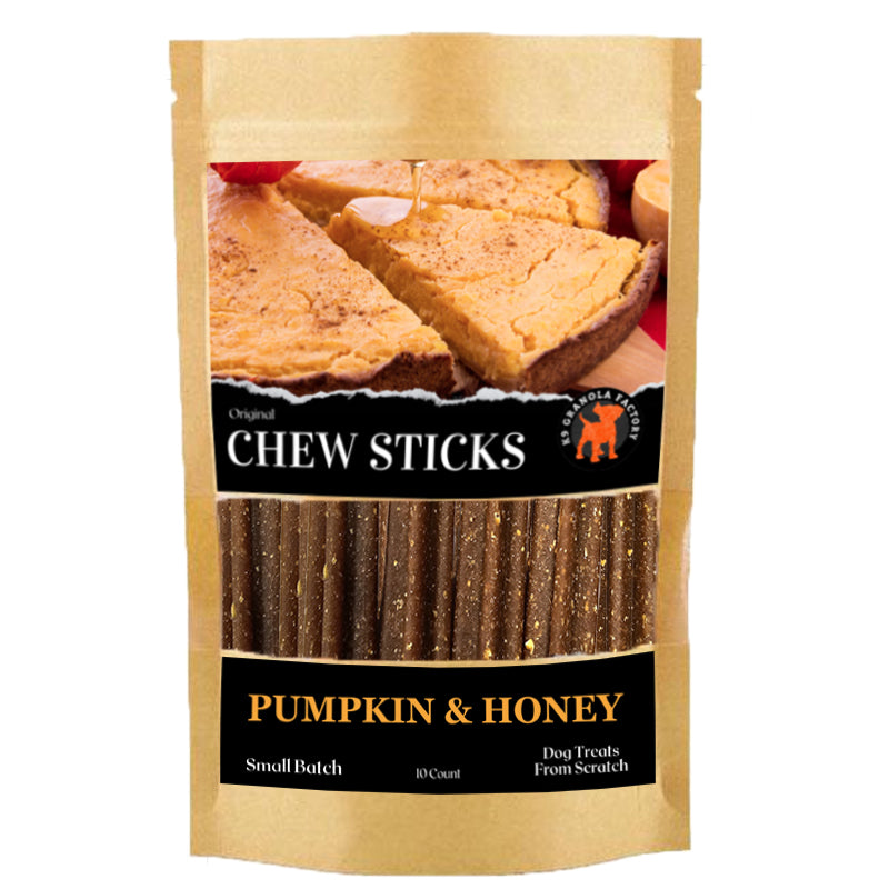 K9 Granola Factory Chew Sticks Dog Treats, Pumpkin & Honey 10ct