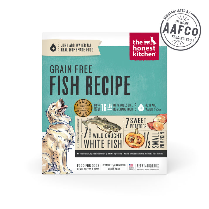 The Honest Kitchen Grain Free Fish Recipe Dehydrated Dog Food, 4lb