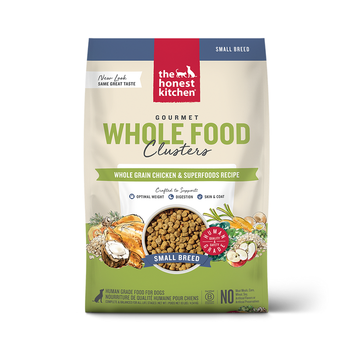 The Honest Kitchen Gourmet Whole Food Clusters Small Breed Whole Grain Chicken & Superfoods Recipe Dry Dog Food