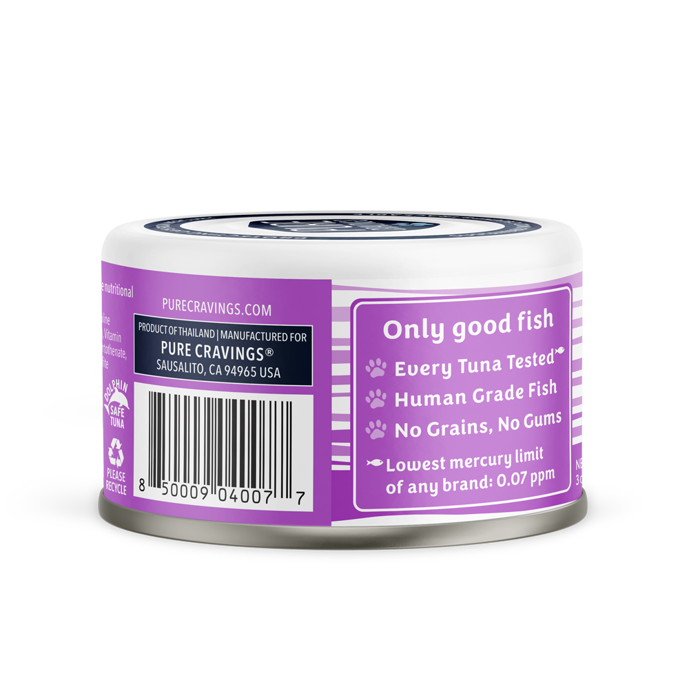 Pure Cravings Minced Tuna & Sardines Mercury Tested Canned Cat Food, 12/3oz