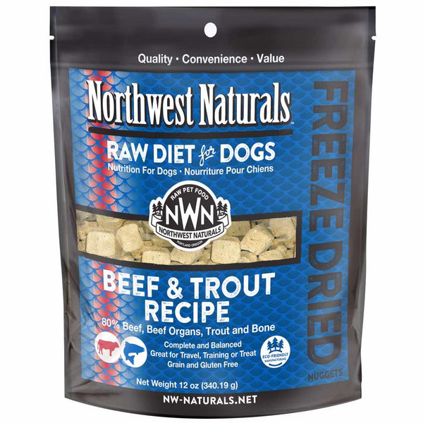 Northwest Naturals Beef & Trout Nuggets Freeze Dried Dog Food