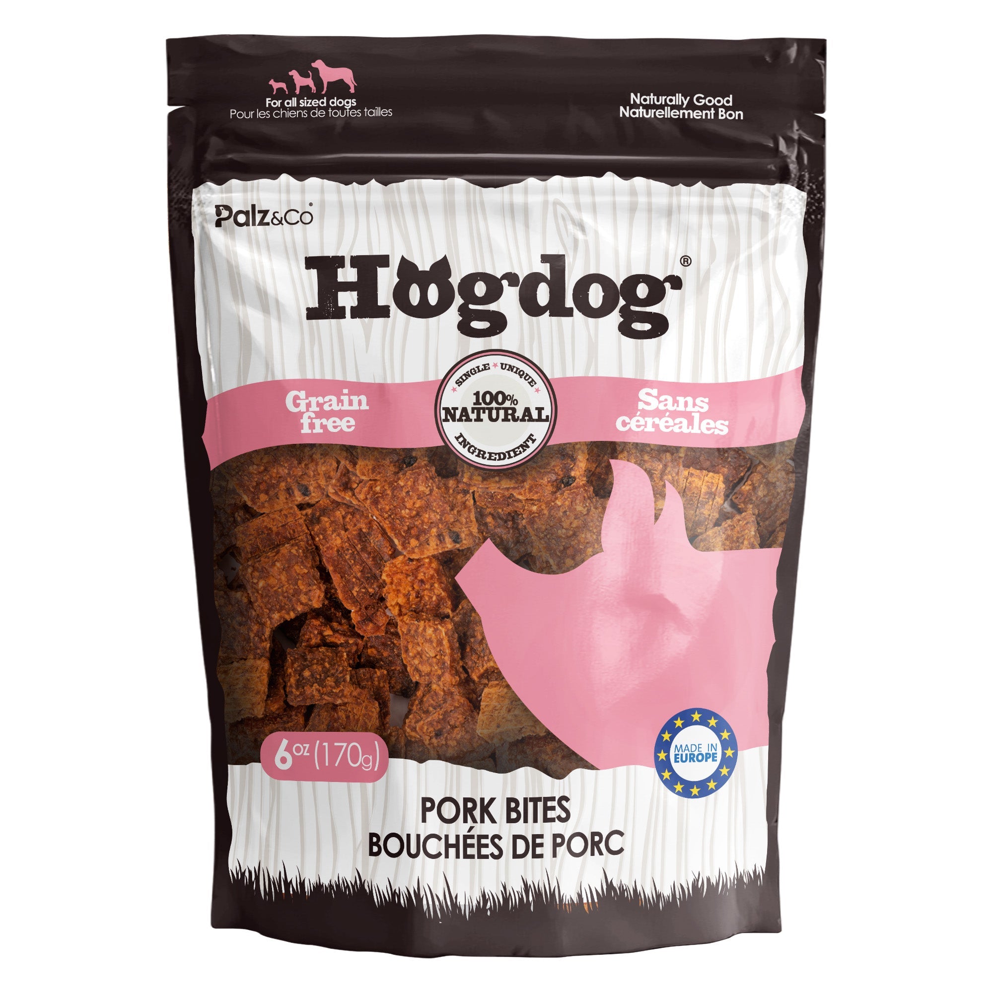 Palz&Co Hogdog Pork Bites Dog Treats, 6oz