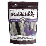 Palz&Co Rabbitdog Furry Rabbit Ear Dog Treats, 15pk
