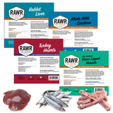 RAWR Frozen Parts Department Food Toppers and Treats for Dogs and Cats