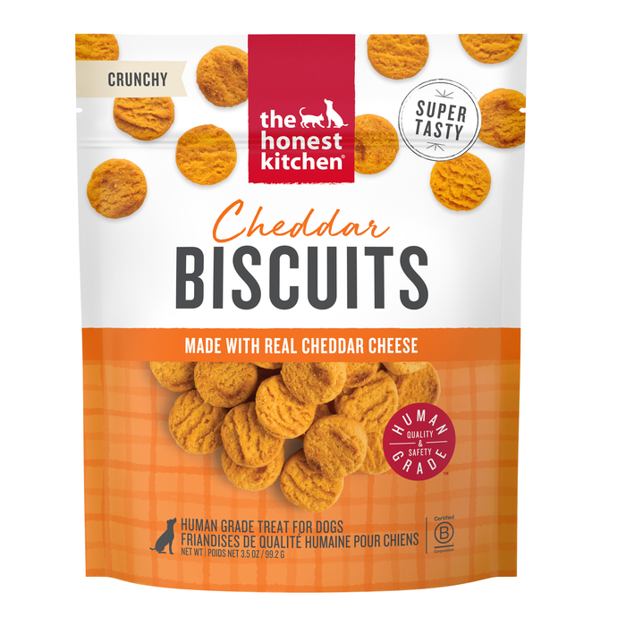 The Honest Kitchen Cheddar Biscuits Dog Treats, 3.5oz