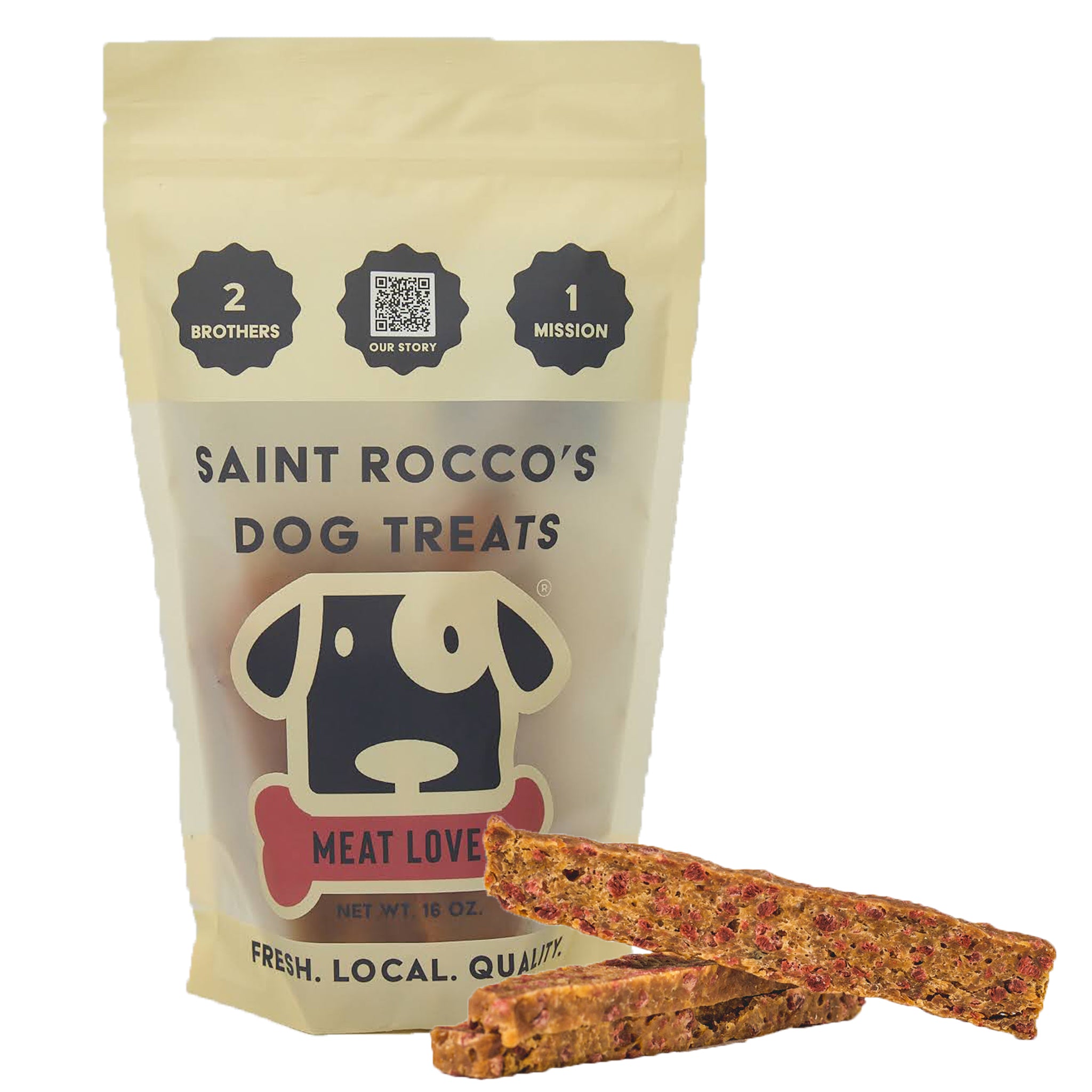 Saint Rocco's USA Human Grade Meat Lover Recipe Jerky Dog Treats