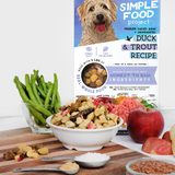 The Simple Food Project Synthetic-Free Freeze Dried Dog Food - Duck & Trout Recipe