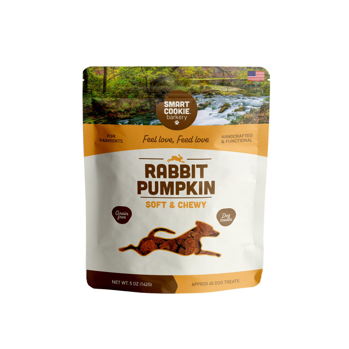 Smart Cookie Barkery Regional Bites Central Lowlands Rabbit & Pumpkin Treats For Dogs, 5oz