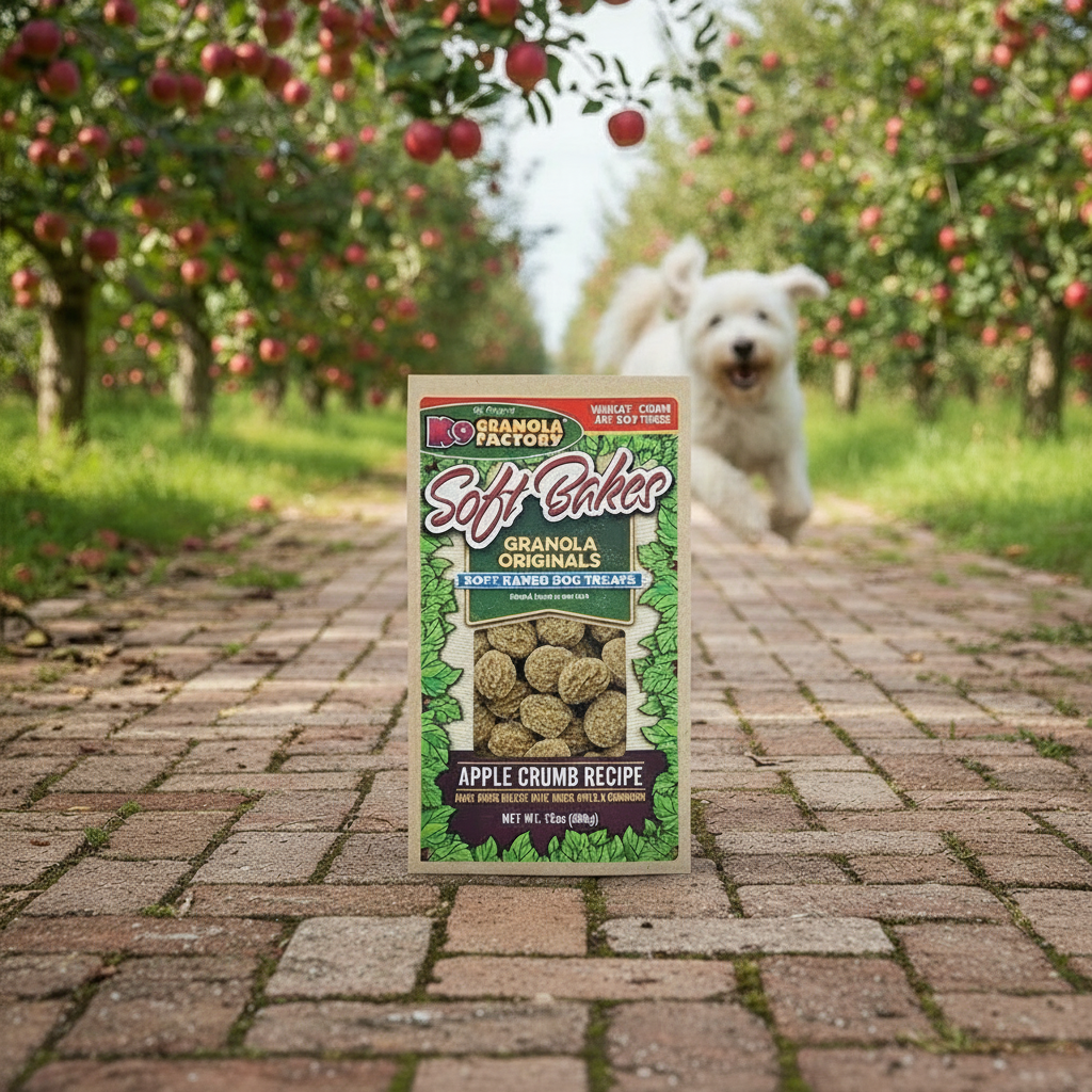 K9 Granola Factory Soft Bakes Dog Treats - Apple Crumb