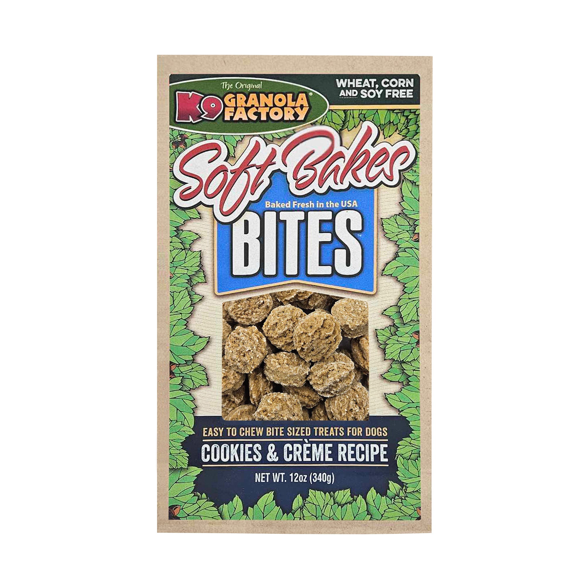 K9 Granola Factory Soft Bakes Bites Dog Treats, Cookies & Crème