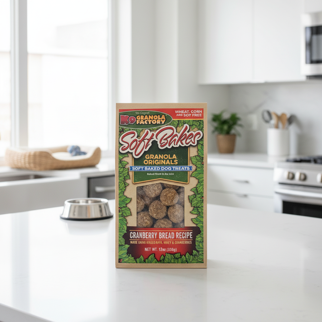 K9 Granola Factory Soft Bakes Dog Treats - Cranberry Bread