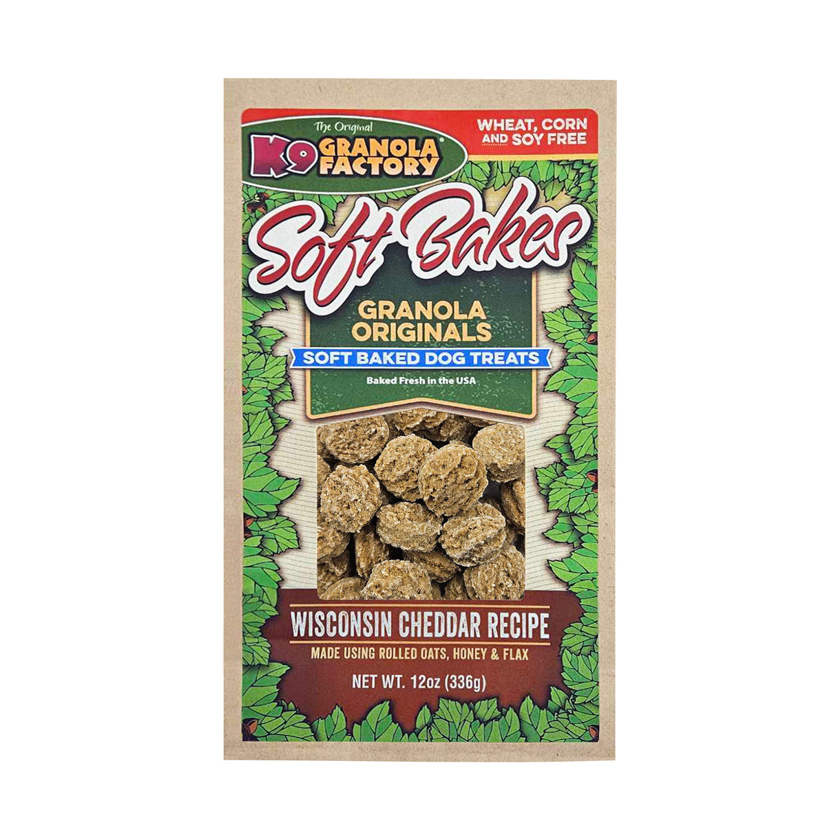K9 Granola Factory Soft Bakes Dog Treats, Wisconsin Cheddar