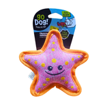 goDog Tough Guard Durable Squeaky Plush Dog Toy, Shelby Starfish
