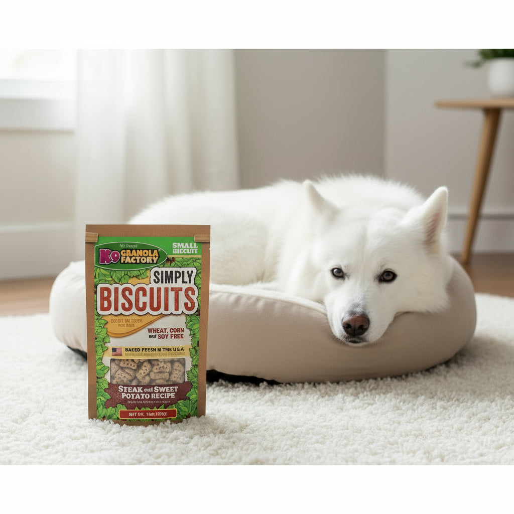 K9 Granola Factory Simply Biscuits Steak & Sweet Potato Small