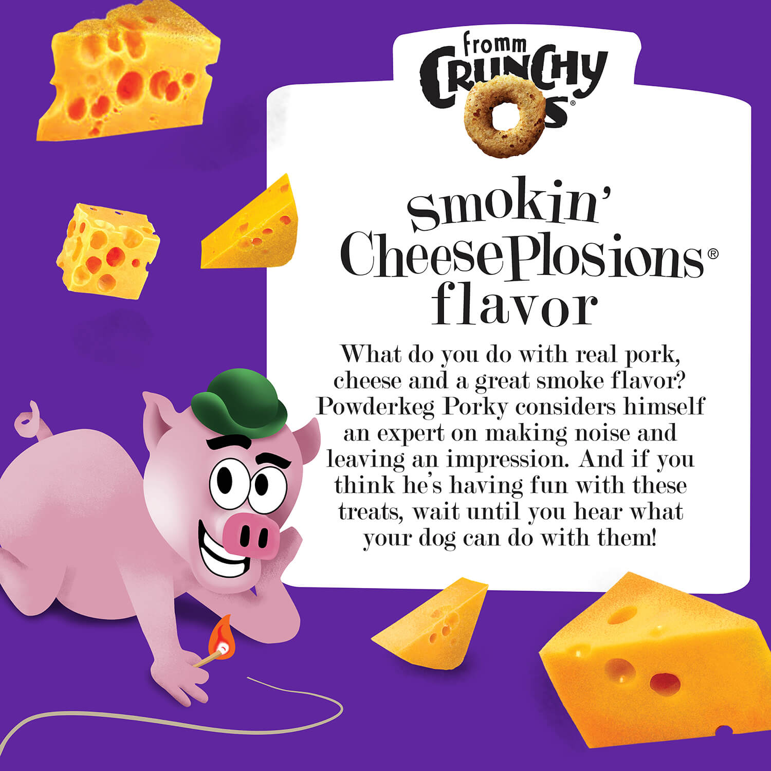 Fromm Crunchy Os Smokin' Cheese Plosion Dog Treats