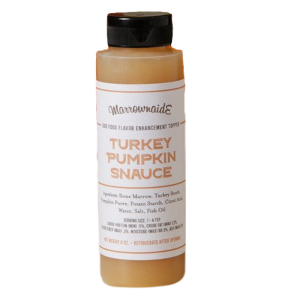 Marrownaide Beef Marrow with Turkey Broth & Pumpkin Food Topper For Dogs, 8oz