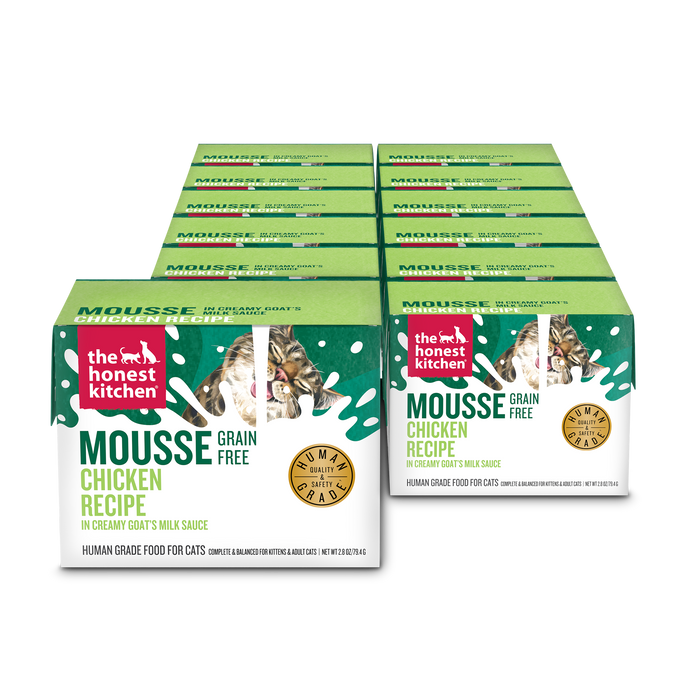 The Honest Kitchen Grain Free Chicken Mousse In Goat's Milk Wet Cat Food, 12/2.8oz