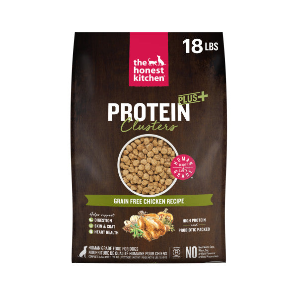 The Honest Kitchen Protein Plus Whole Food Clusters Grain Free Chicken Recipe Dry Dog Food